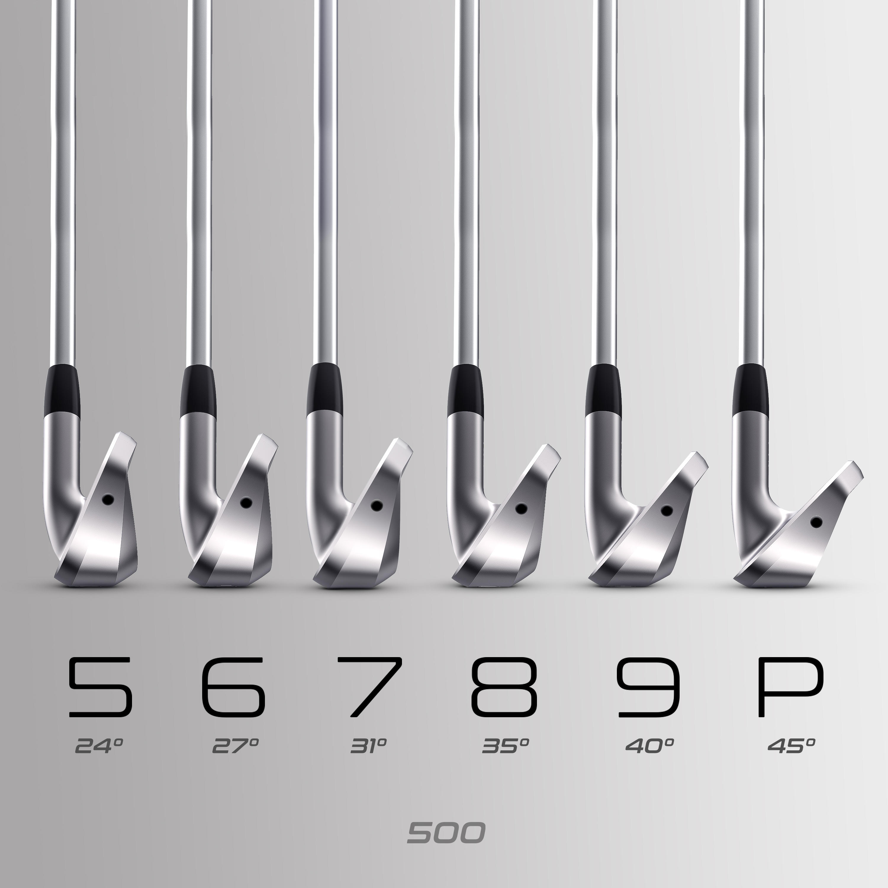 Series left-handed golf irons size 1 fast speed - INESIS 500