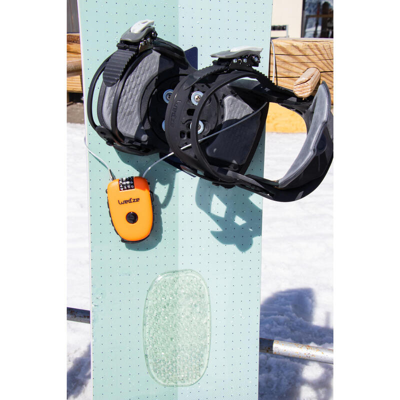 Cadenas antivol pour snowboard ou paire de skis