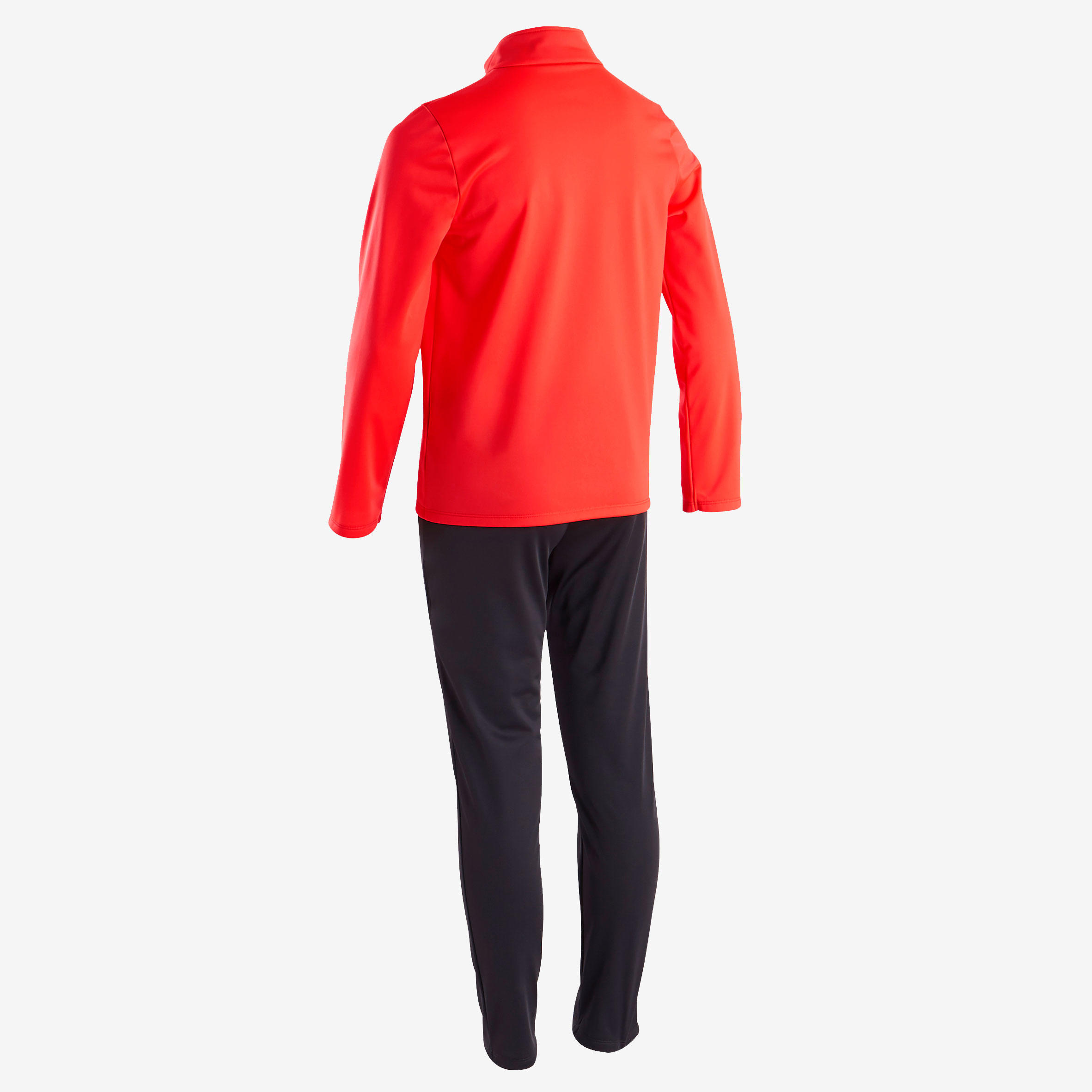 Girls' Warm Breathable Synthetic Gym Tracksuit Gym'y S500 - Red 3/5