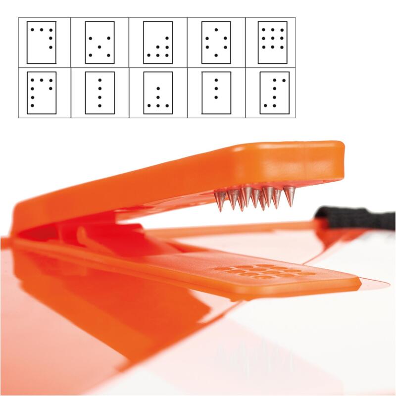 PACK OF 10 ORIENTEERING CONTROL POINTS WITH BUILT-IN PUNCH HOLE