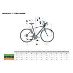 Women's Regular Flat Bar Bike - Emerald