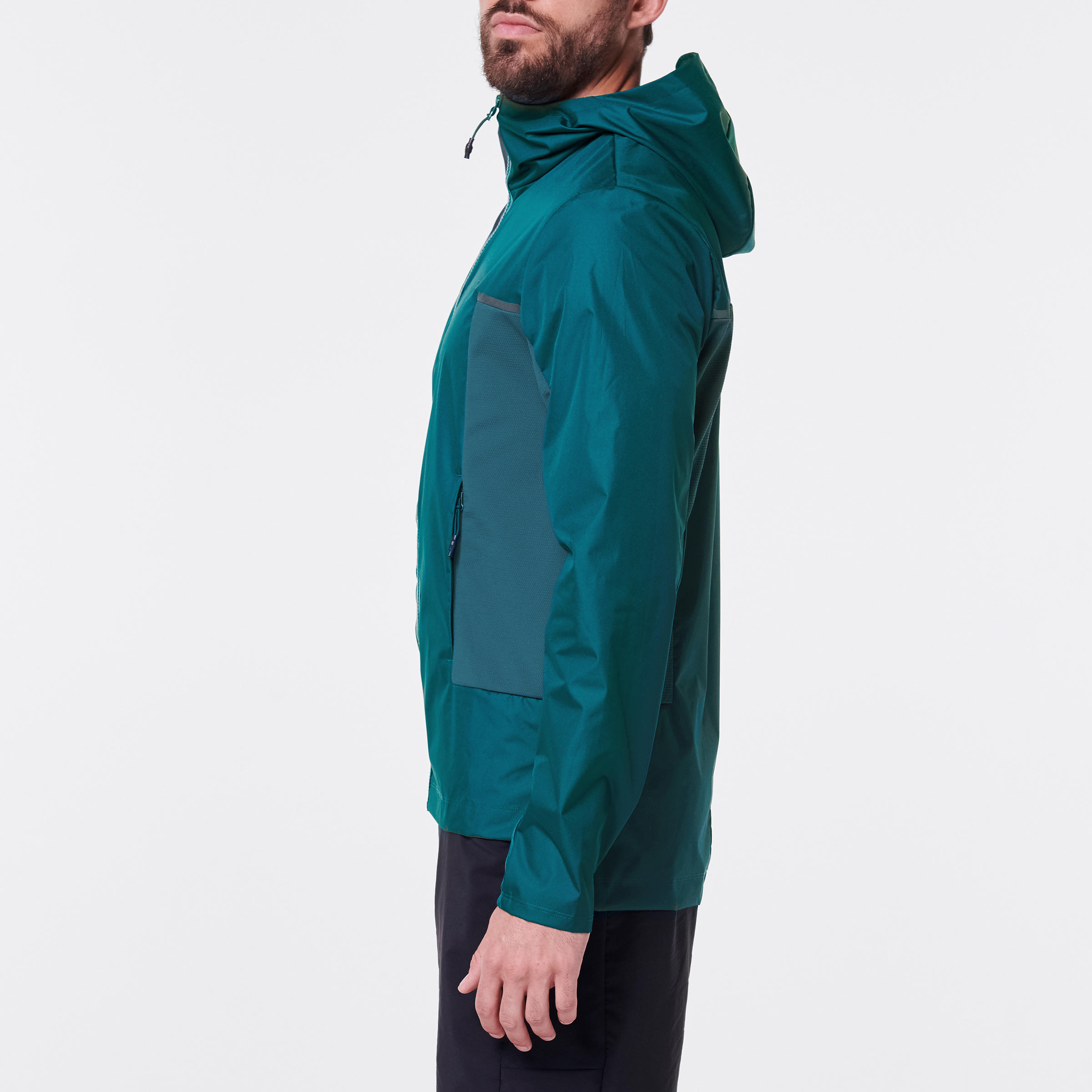 Men's Jogging Wind and Rain Jacket Run Rain Breath - green 7/8
