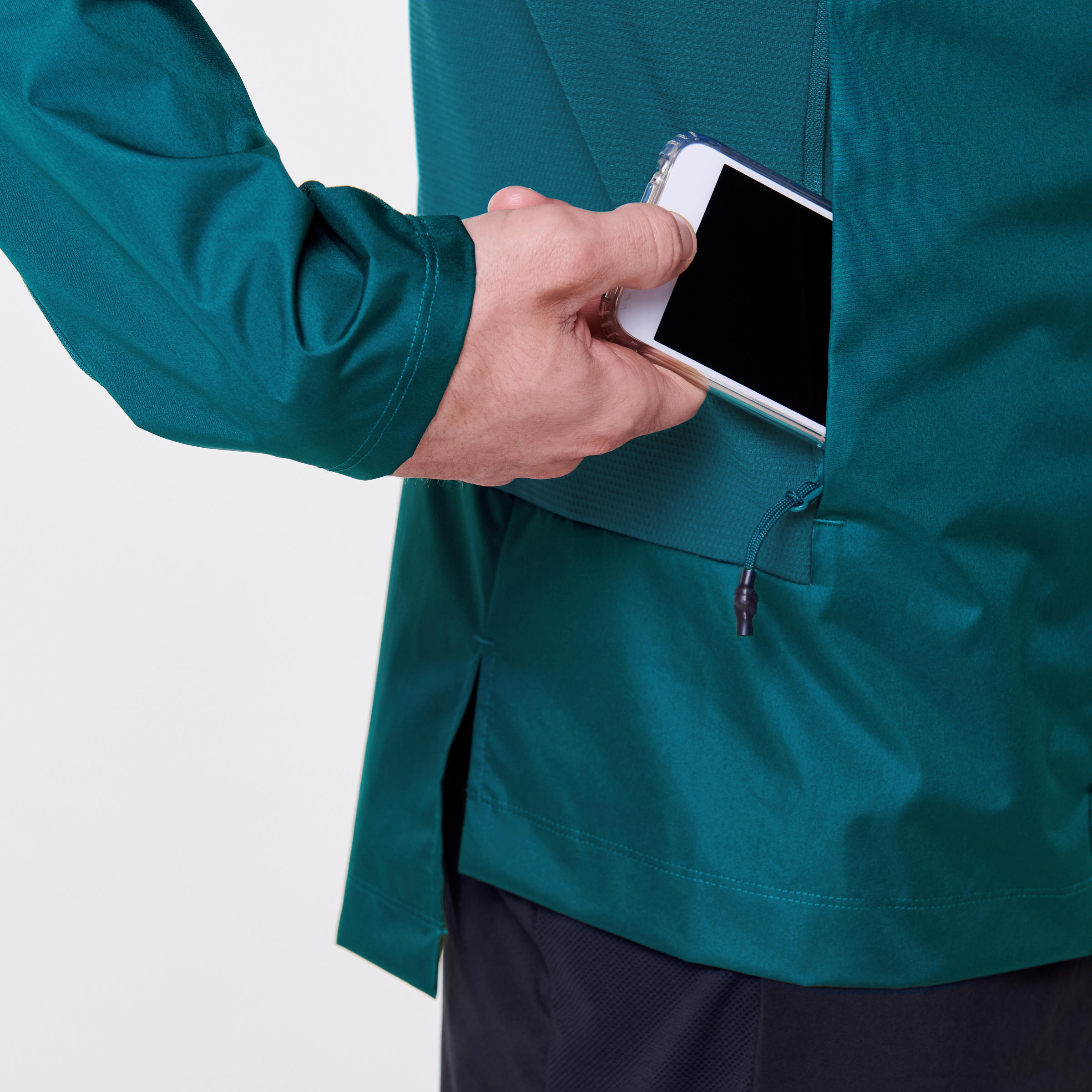 Men's Jogging Wind and Rain Jacket Run Rain Breath - green 4/8
