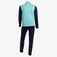 Kids' Breathable Synthetic Tracksuit Gym'y - Blue Top/Navy Bottoms
