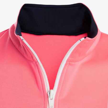 S500 Gym'y Girls' Warm Breathable Synthetic Gym Tracksuit - Pink