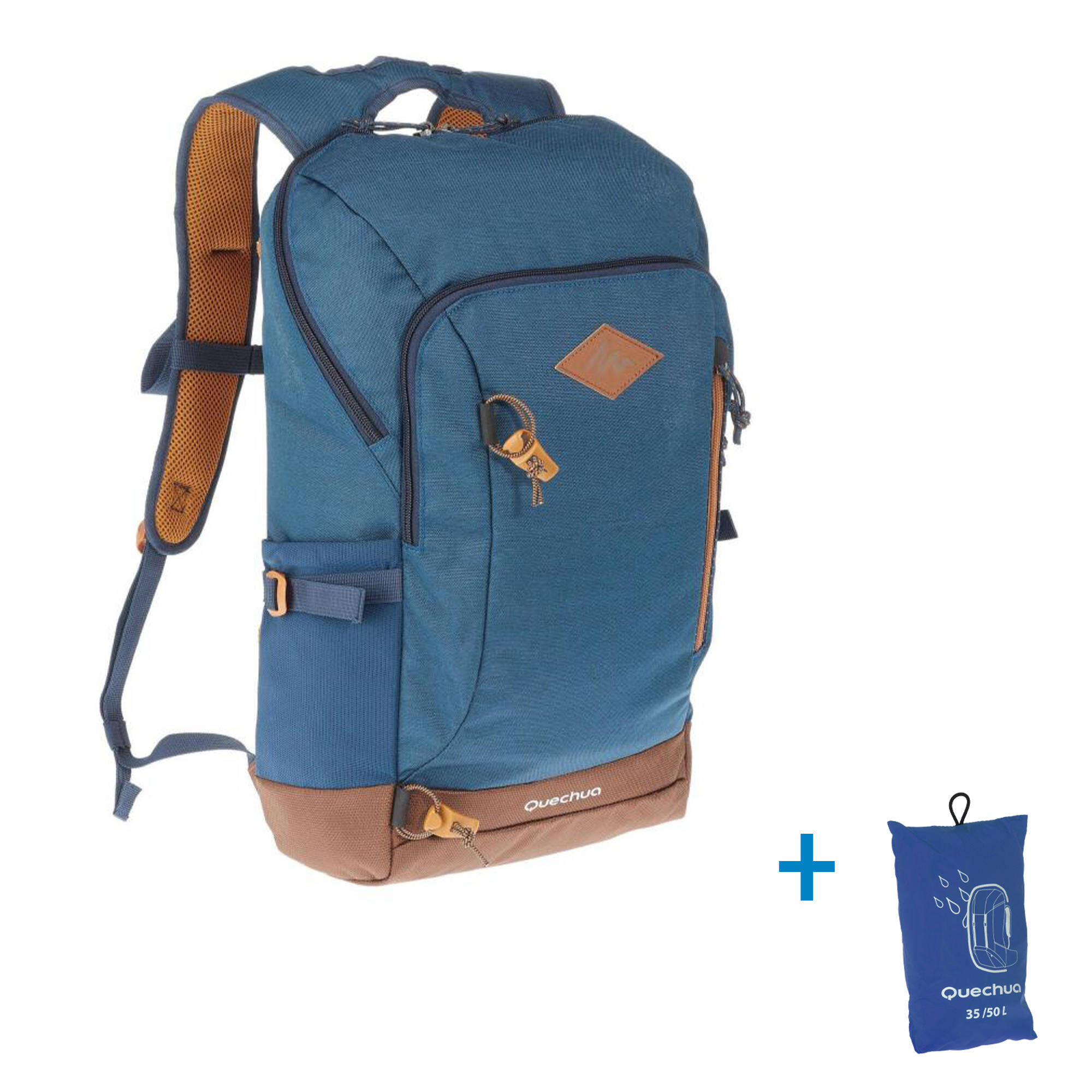 Hiking Bag 20 Litre (with Raincover) NH500 - Blue -  2