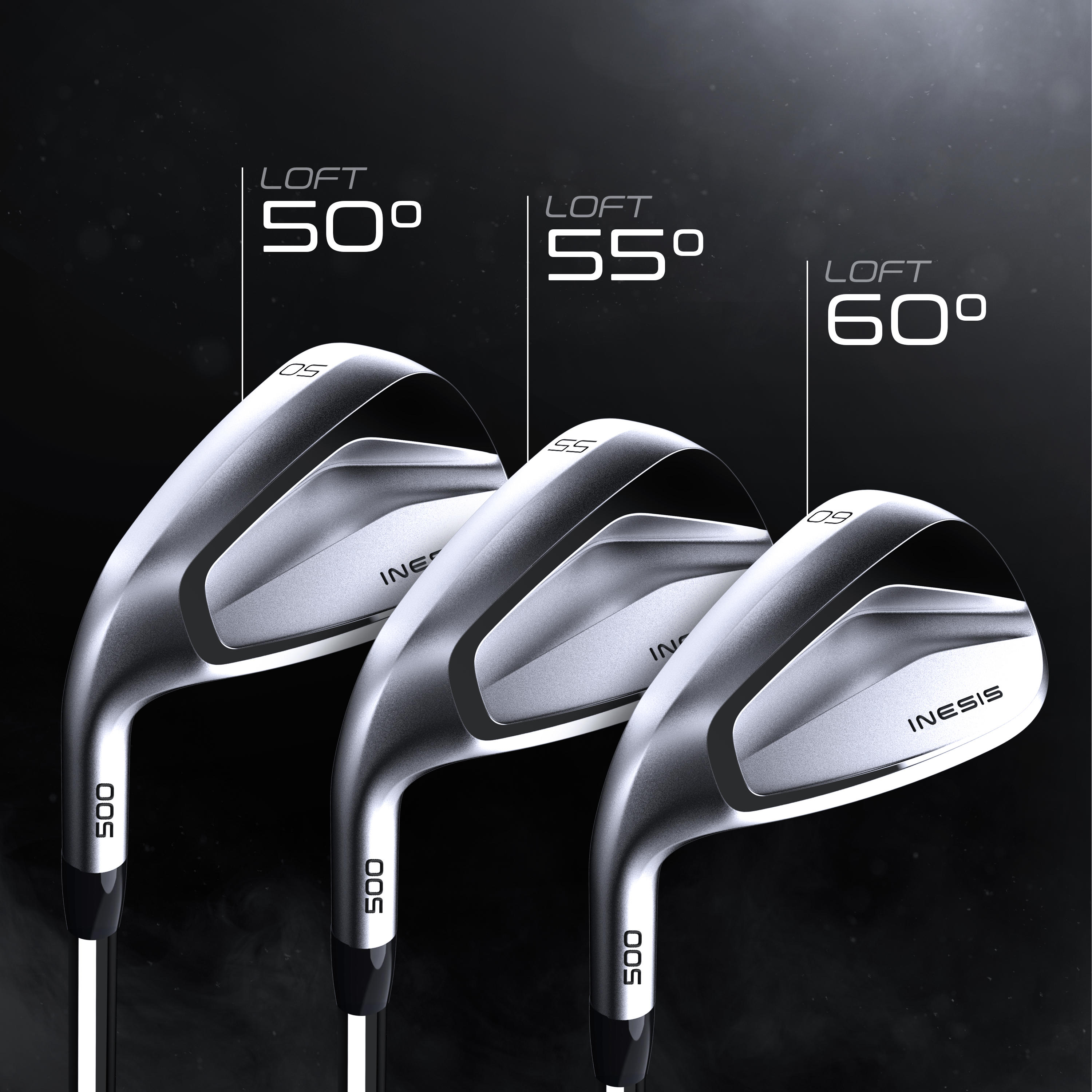 Golf wedge left-handed size 1 medium speed - INESIS 500 5/8