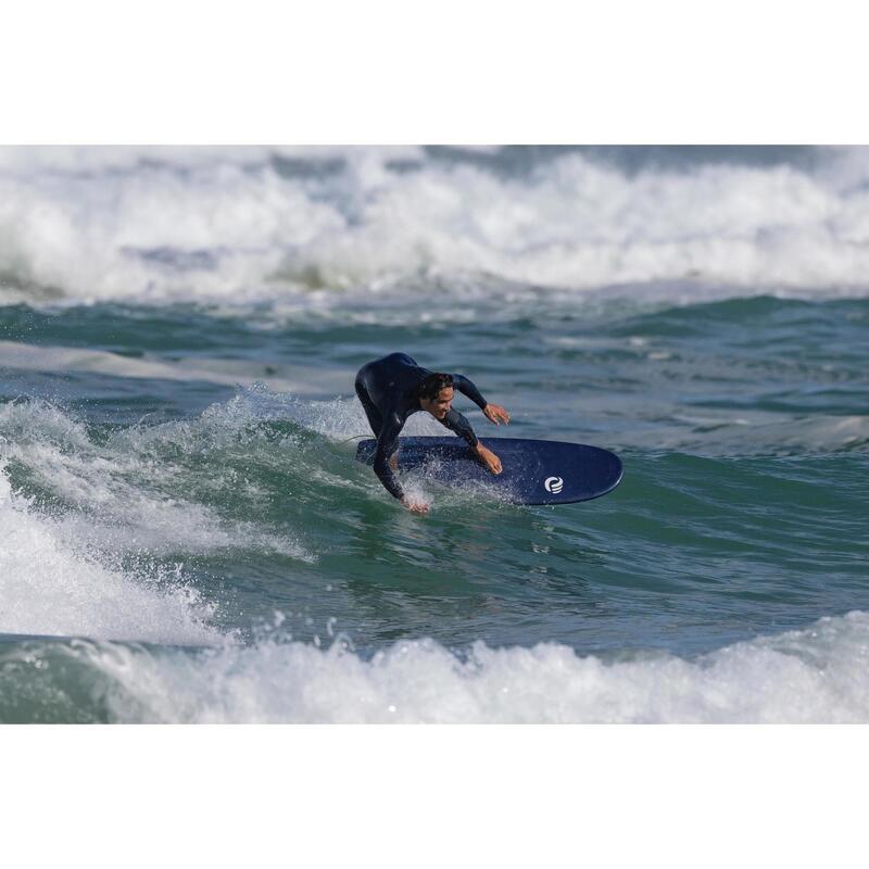 Neopreno surf Hombre agua templada 3/2mm sin cremallera 900 azul
