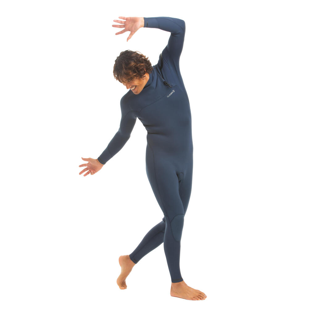 900 Men's 3/2 mm Neoprene Surfing Wetsuit No Zip - Blue