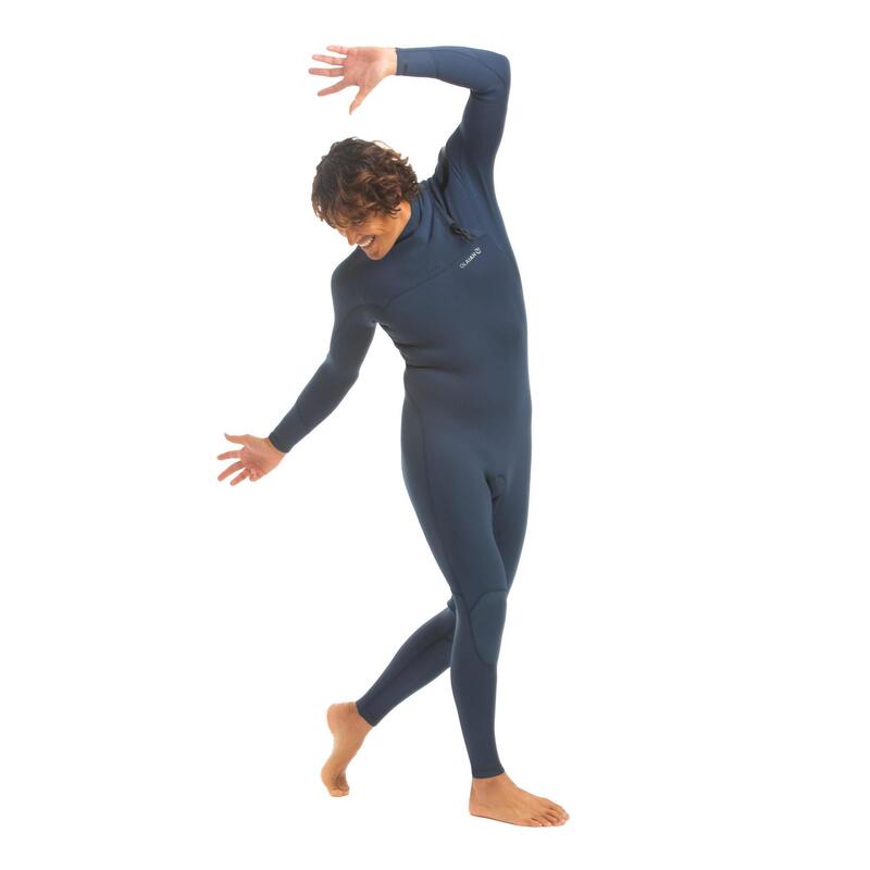 Surfwetsuit voor heren 900 neopreen 3/2 mm zonder rits blauw