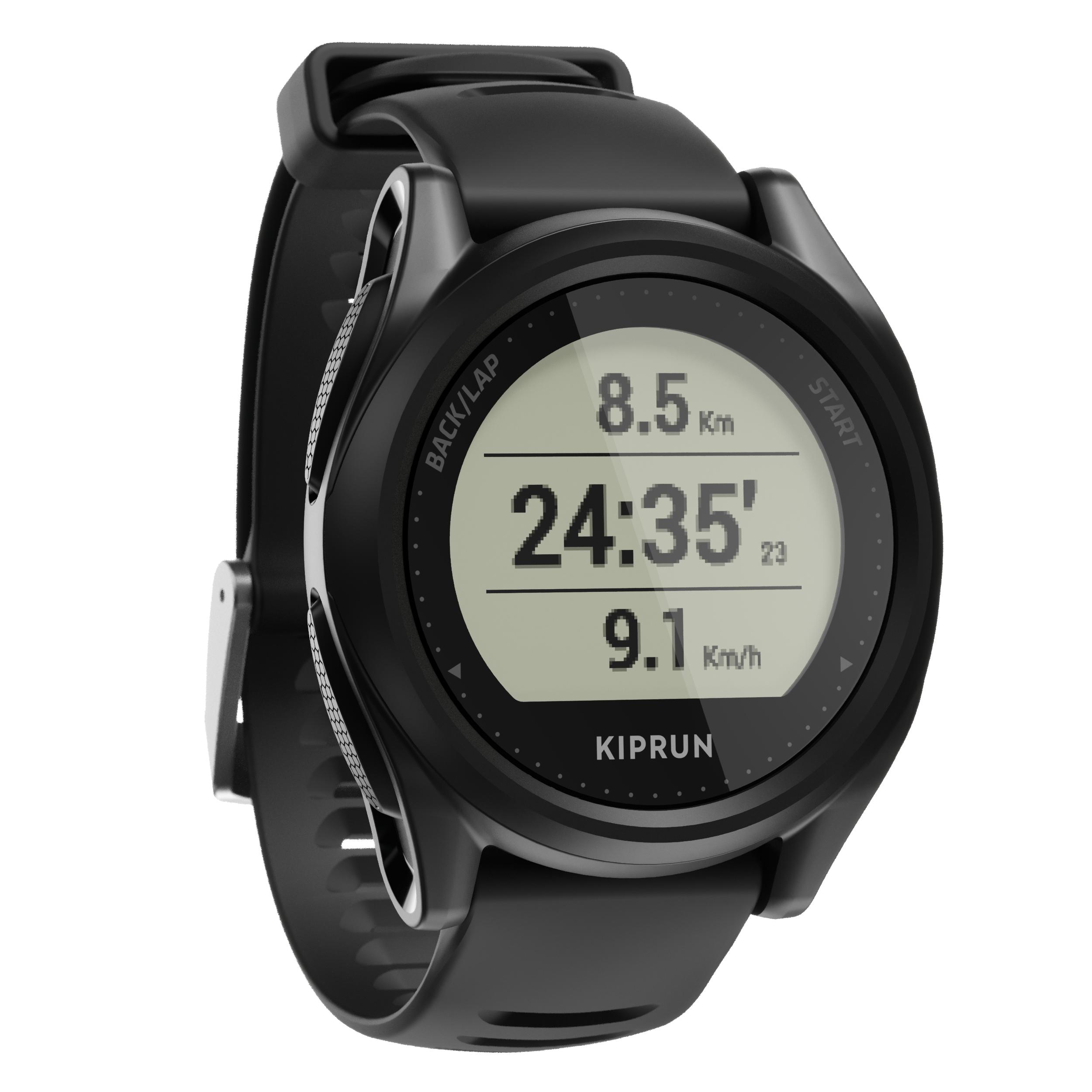 Reloj GPS Multideporte KIPRUN 500 Negro