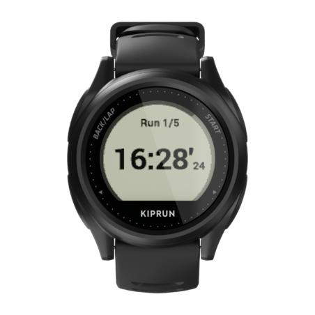 GPS-klocka för löpning KIPRUN GPS 500 svart