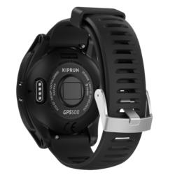 GPS-klocka för löpning KIPRUN GPS 500 svart