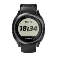 ساعة جري Kiprun GPS 550 لمراقبة معدل ضربات القلب- أسود