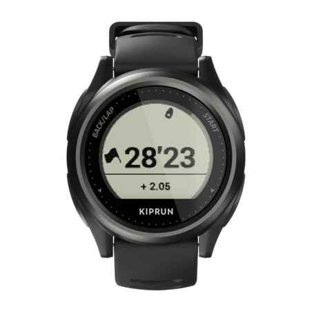 RUNNING WRIST HEART-RATE MONITOR WATCH KIPRUN GPS 550 - BLACK