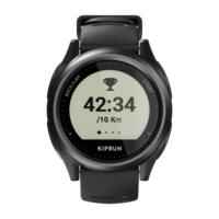 ساعة جري Kiprun GPS 550 لمراقبة معدل ضربات القلب- أسود