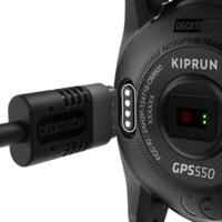 ساعة جري Kiprun GPS 550 لمراقبة معدل ضربات القلب- أسود