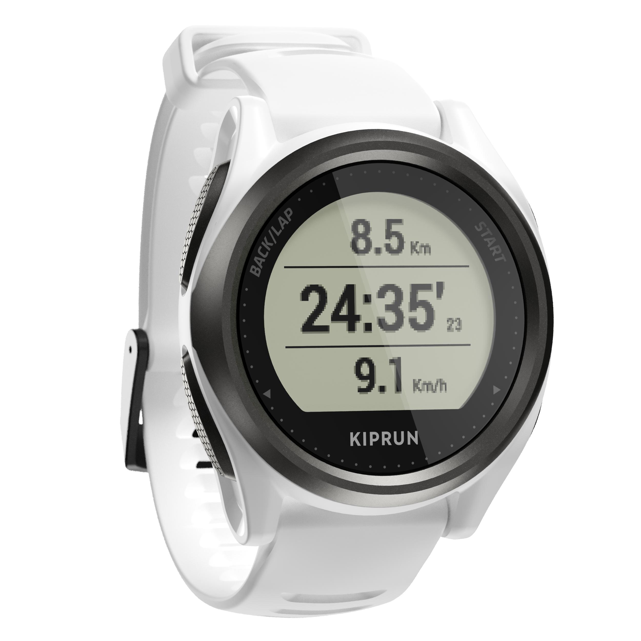 MONTRE GPS CARDIO AU POIGNET DE RUNNING KIPRUN GPS 550 BLANCHE