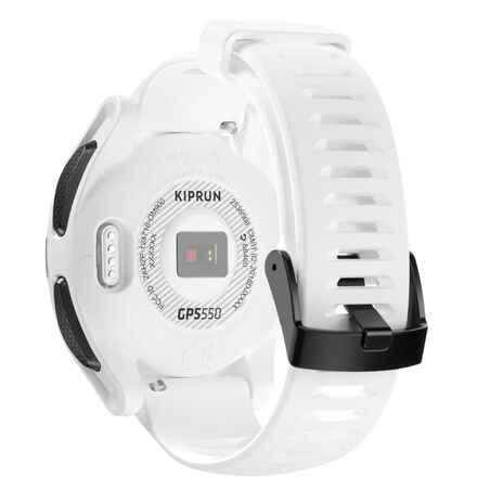 RUNNING WRIST HEART-RATE MONITOR WATCH KIPRUN GPS 550 - WHITE