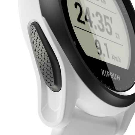 RUNNING WRIST HEART-RATE MONITOR WATCH KIPRUN GPS 550 - WHITE