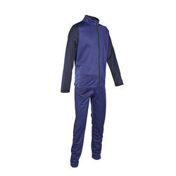 Chándal niño niña domyos gym'y s500 transpirable gimnasia deportiva azul oscuro