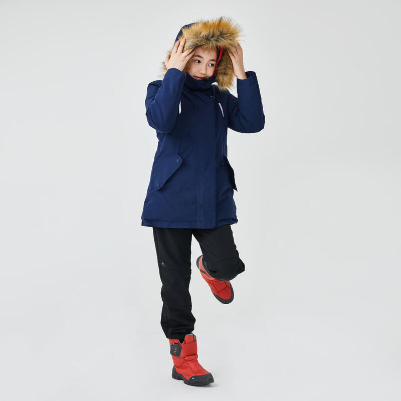 QUECHUA Çocuk Su Geçirmez Outdoor Kar Montu / 7 / 15 Yaş - Lacivert - SH500 Ultra-Warm NA10557