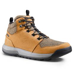 Men's waterproof walking boots - NH500 mid - Beige