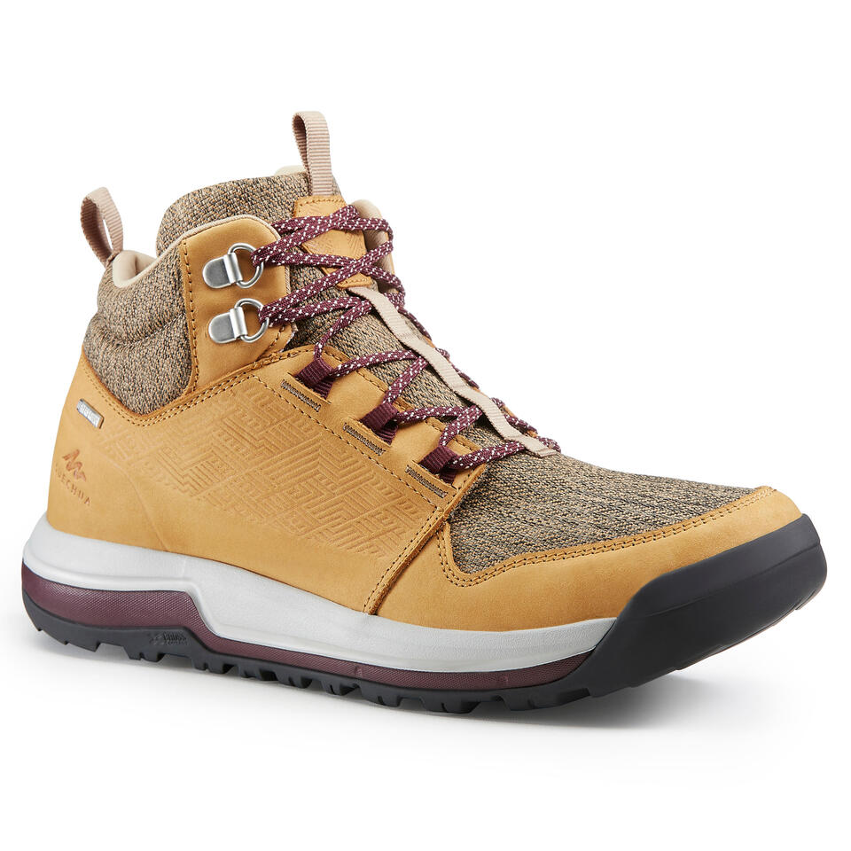Chaussures imperméables de randonnée nature NH500 Mid WP Femme Quechua Decathlon