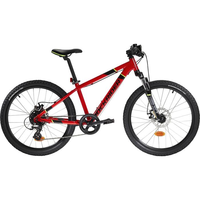 Btwin Mountainbike Kind 24 Inch Rockrider St 900 9 12 Jaar Rood Decathlon Nl