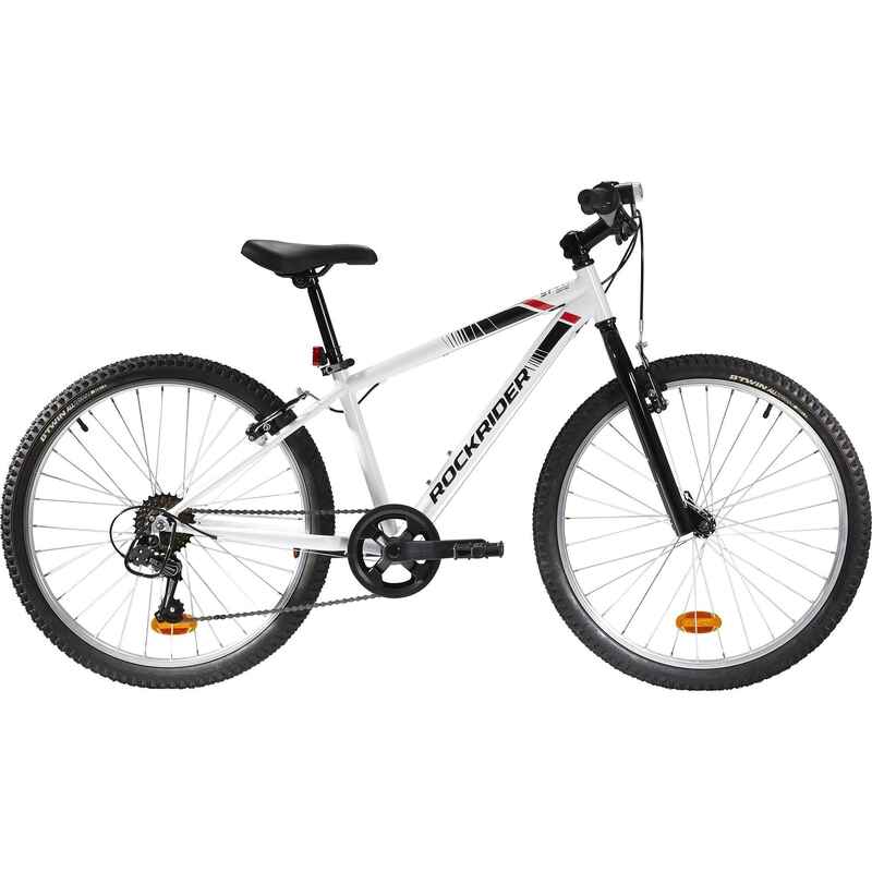 Rockrider ST 100 Kids' 24-Inch 9-12 Years Mountain Bike - White