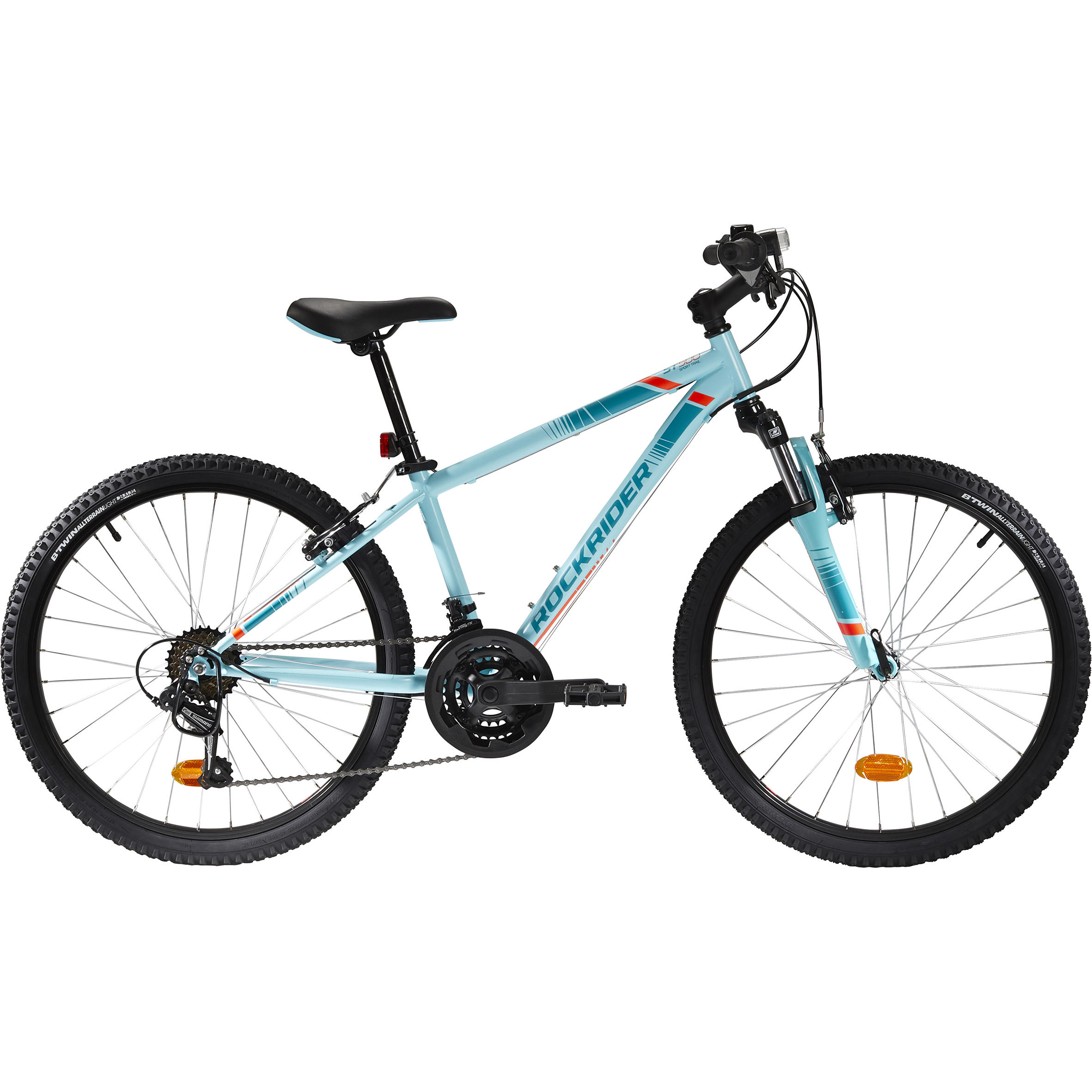 Bicicletă MTB Rockrider ST500 24″ Albastru Copii 9-12 ani BTWIN imagine noua