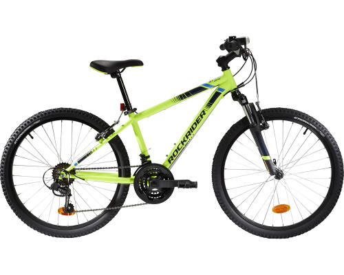 _24"_ mountain bikepouces_rockrider-neon yellow