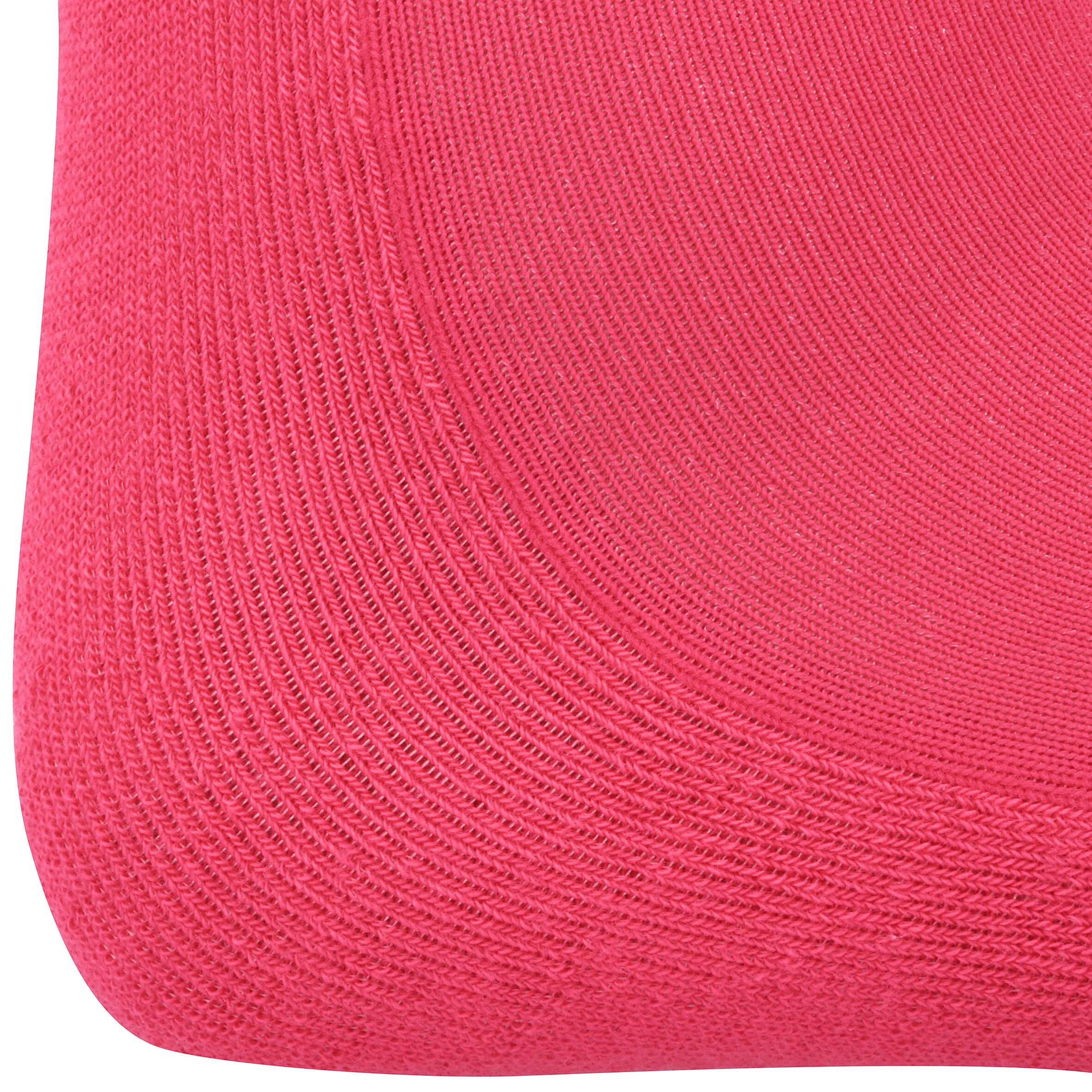 Basic Adult Horse Riding Socks 1-Pair Pack - Raspberry Red 3/8