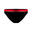 Pánské slipové plavky 100 Pep černo-červené