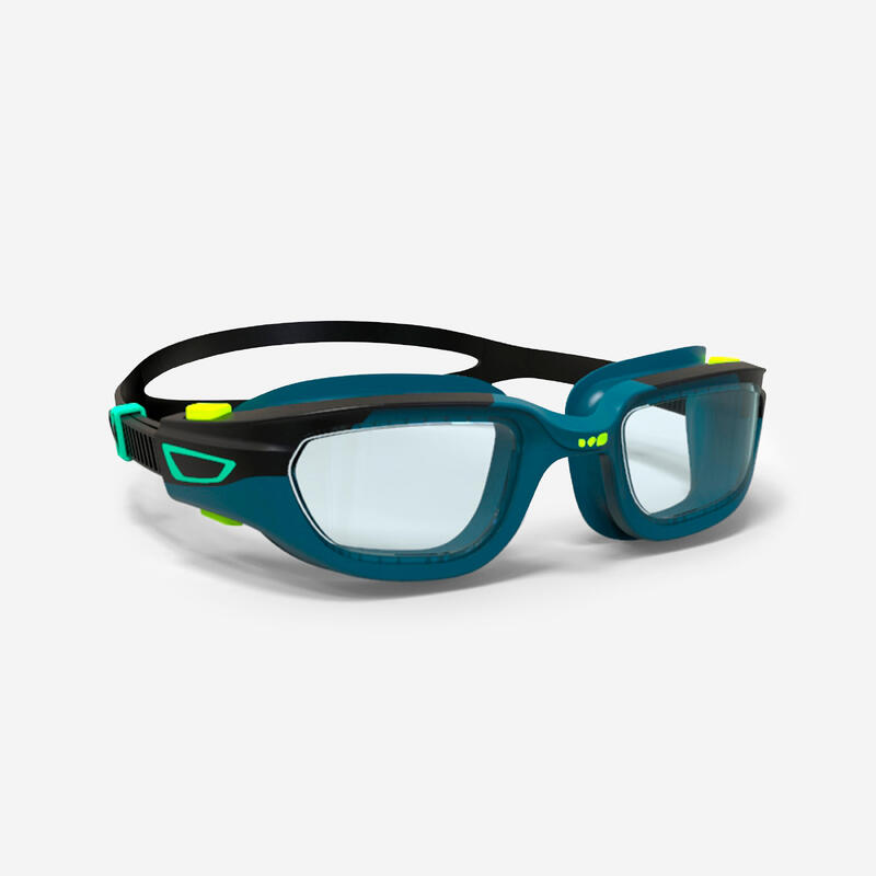 Lunettes de Natation Enfants Verres Clairs SPIRIT Noir Bleu