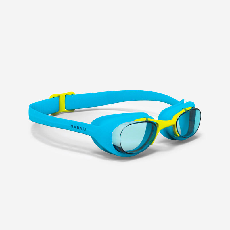 Çocuk Yüzücü Gözlüğü - Mavi/Sarı - Şeffaf Camlar - Xbase