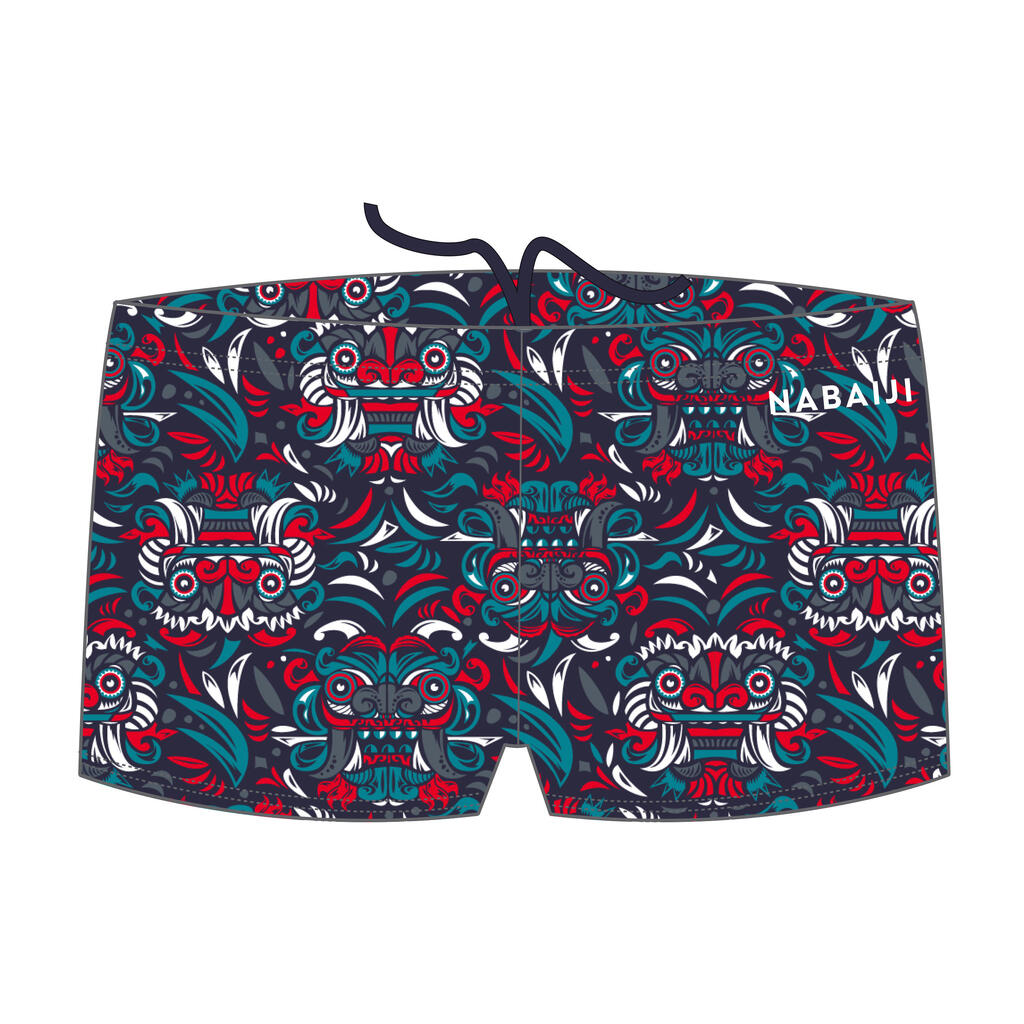 Boy’s fitib swimming shorts - all mask red blue