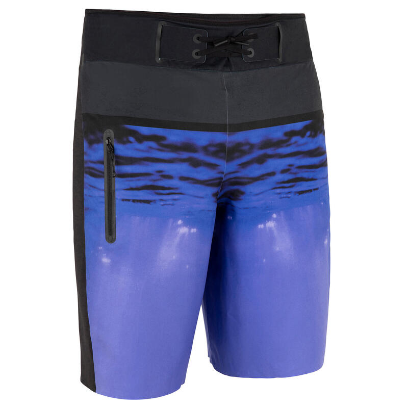 Surf boardshort long 950 underwater blue