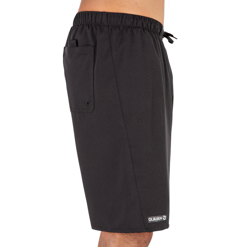 Surf boardshort long 100 Simple Black