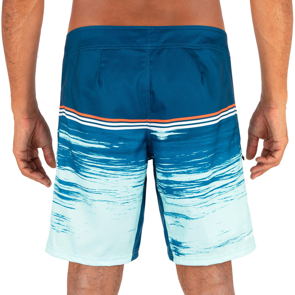 Surf boardshort standard 500 patch kaki