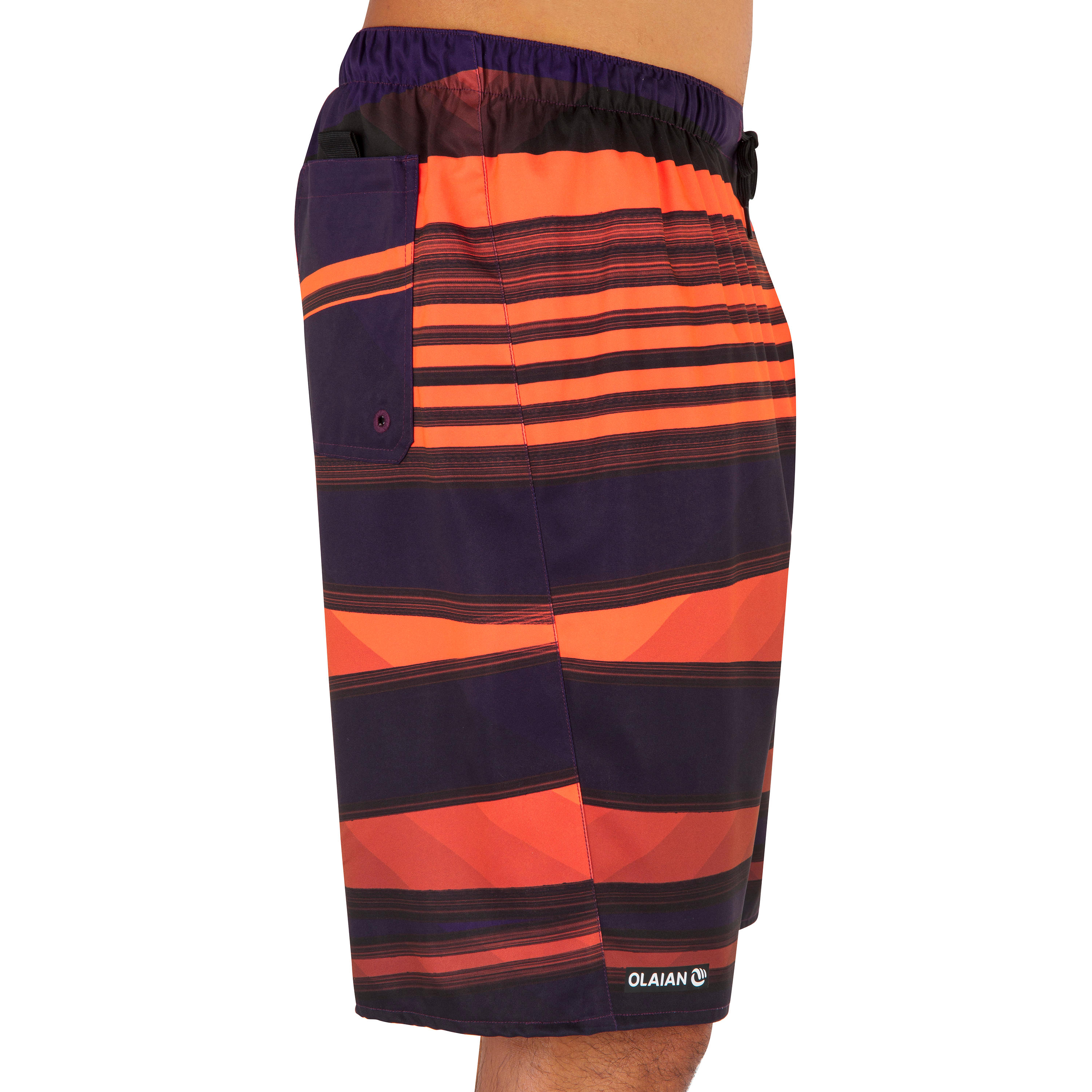 Surfing Long Boardshorts 100 - Camada Red 2/5