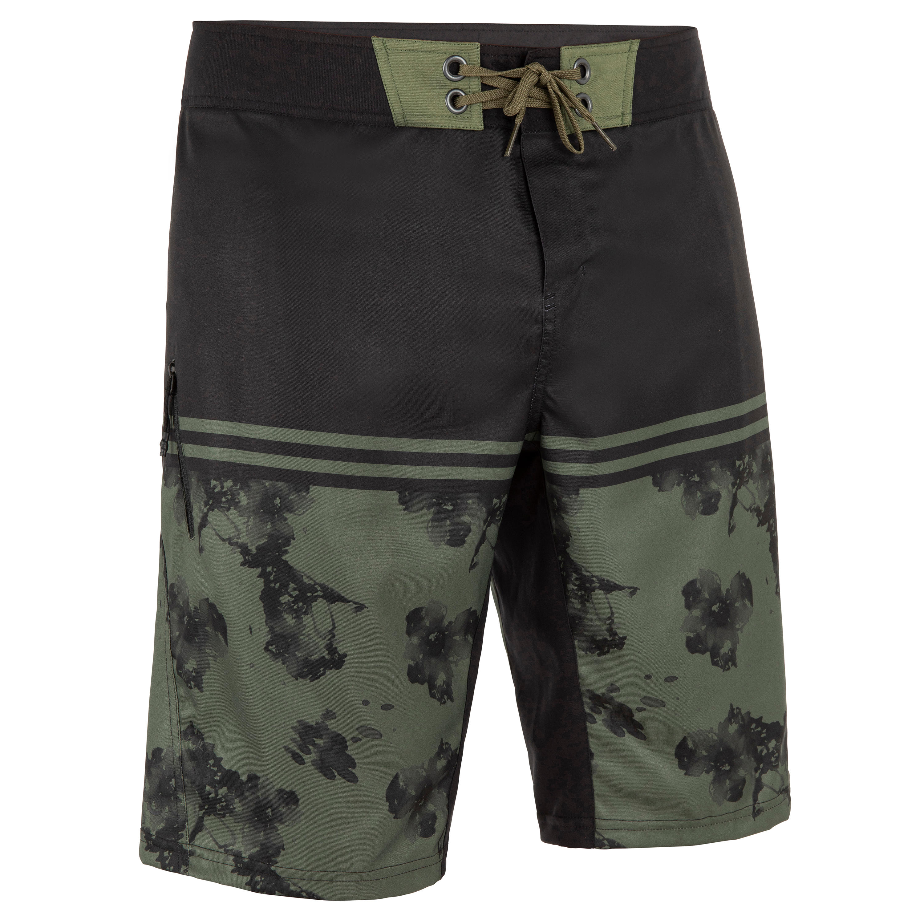 

Mens Surfing Boardshorts 500 Standard - Stain Khaki -  By OLAIAN | Decathlon