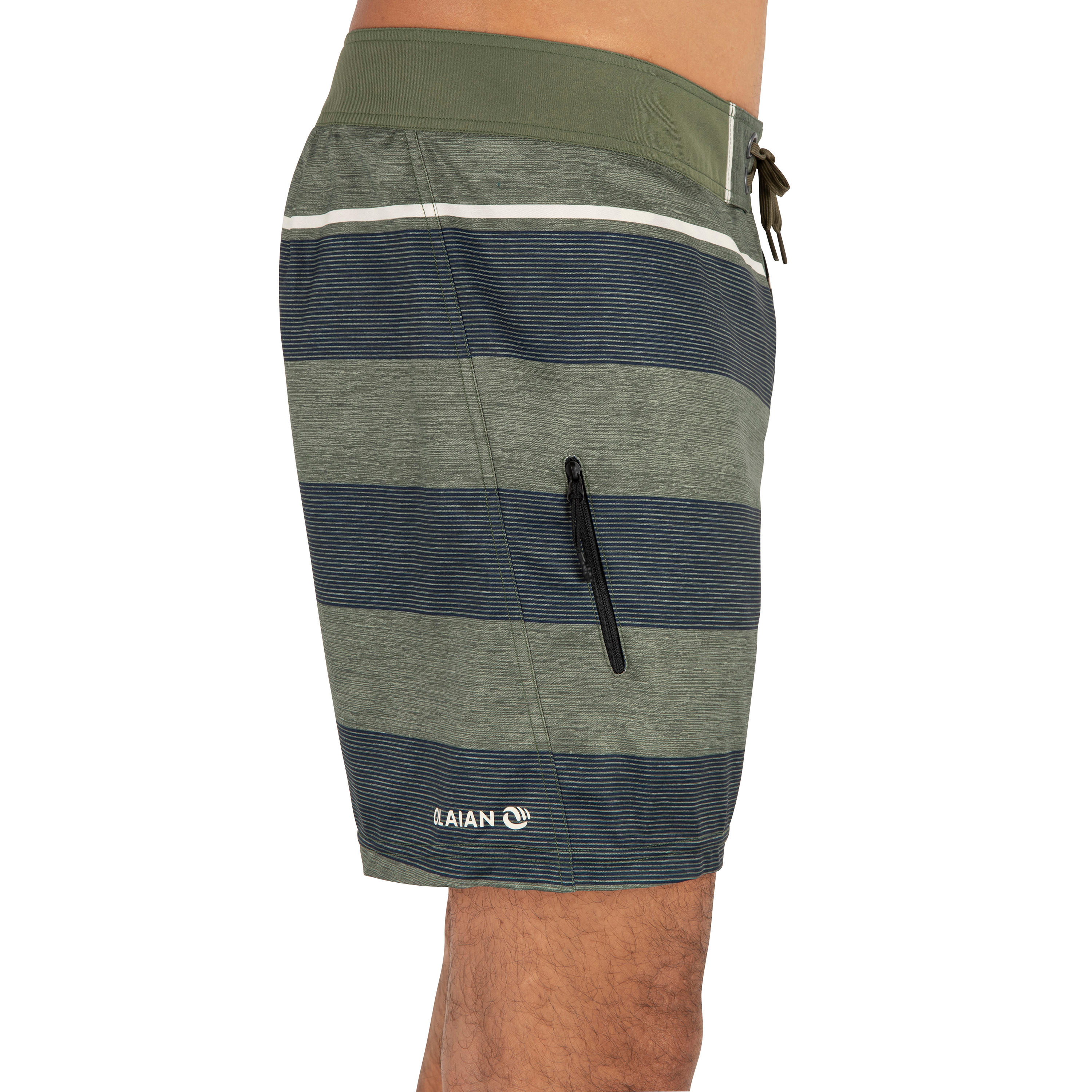 Surf boardshort court 500 lines green 3/5