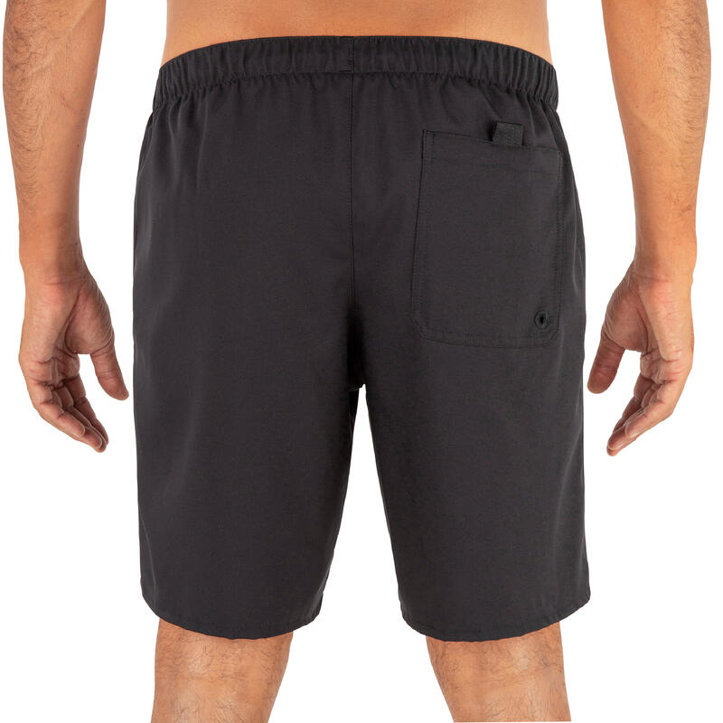 Surf boardshort standard 100 Simple Black