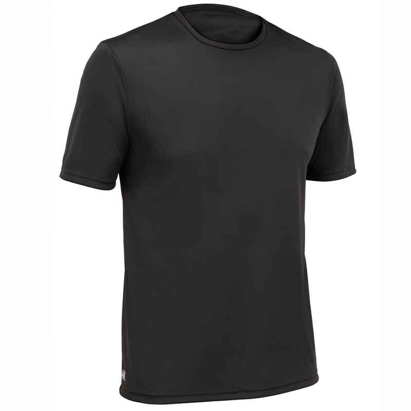 Camiseta protección solar manga corta Hombre negro