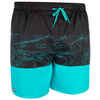 Surfing Short Boardshorts 100 - Blockoi Turquoise