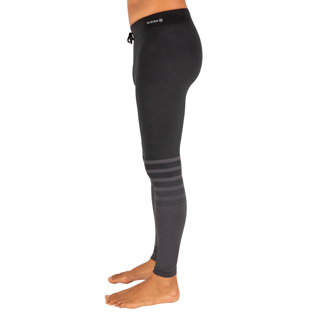 Tights mit UV-Schutz Surfen Herren - 100 schwarz