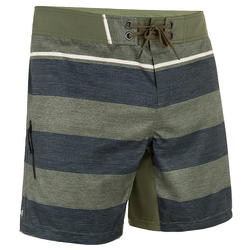 Costume mare uomo 500 LINES verde corto