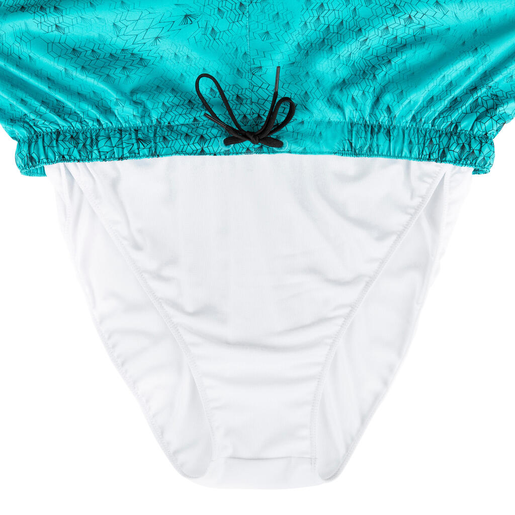 Surfing Short Boardshorts 100 - Blockoi Turquoise