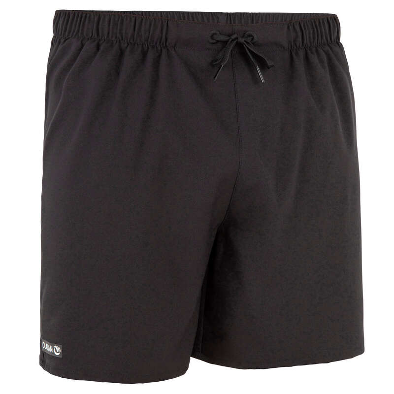 MEN'S BEGINNER BOARDSHORTS Swimwear and Beachwear - BBS 100 SIMPLEBLACK OLAIAN - Swimwear and Beachwear